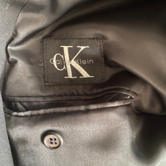 🔥 Calvin Klein Black Double-Breasted Blazer | M - Picture 6 of 6